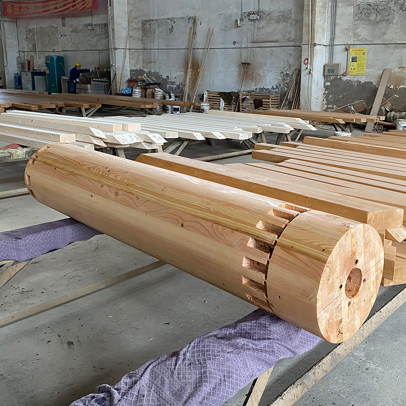 Lajur Glulam Bulat Douglas Fir