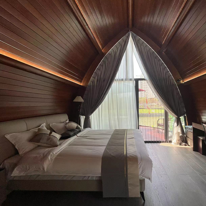 Rumah perahu kayu pasang siap