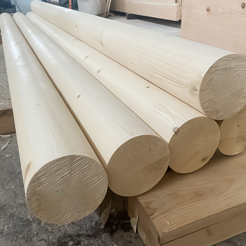 Lajur Glulam Bulat Cemara