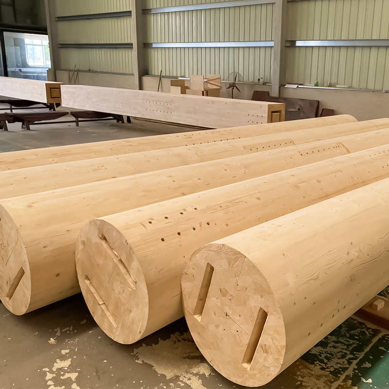 Lajur Glulam Bulat Douglas Fir