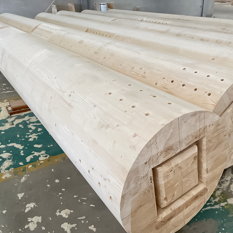 Lajur Glulam Bulat Douglas Fir