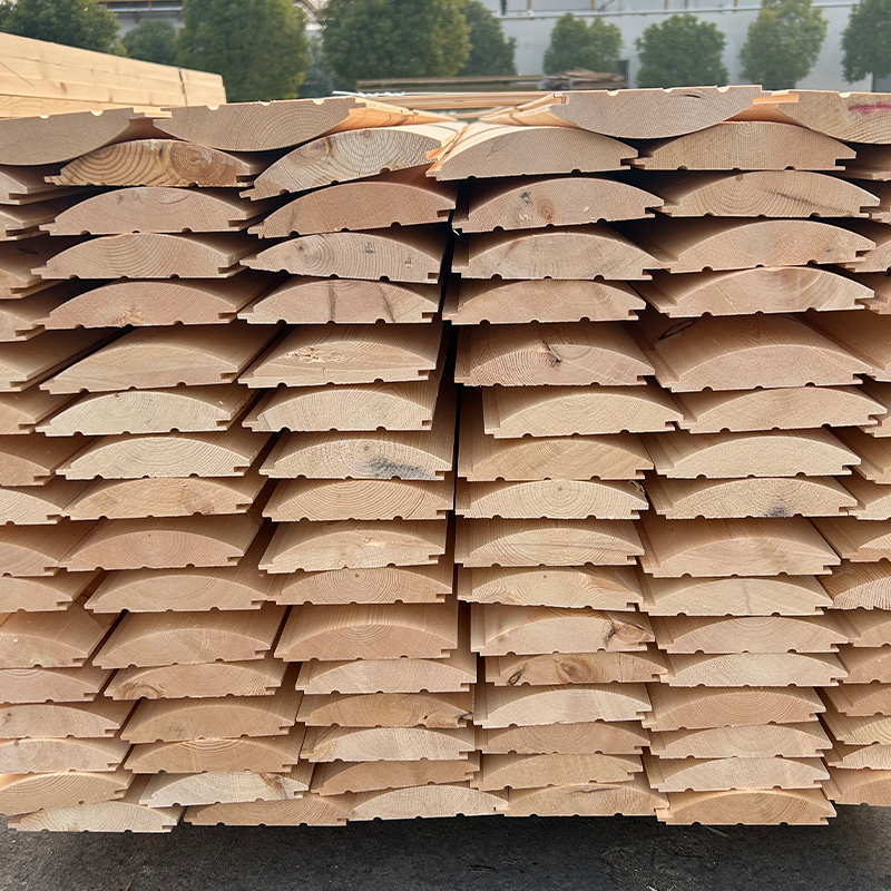 Douglas Fir D-Log Siding