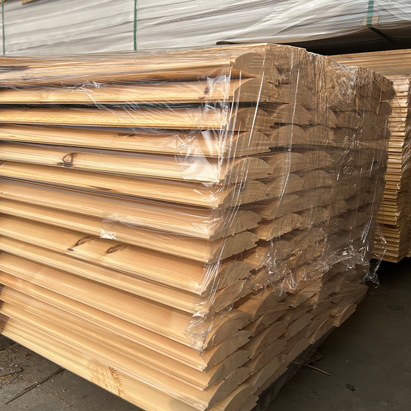 Douglas Fir D-Log Siding