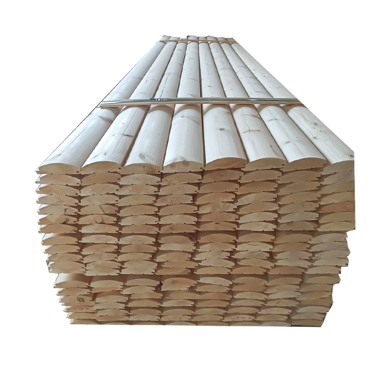 Siding D-Log Pine Siding D-Log Pine