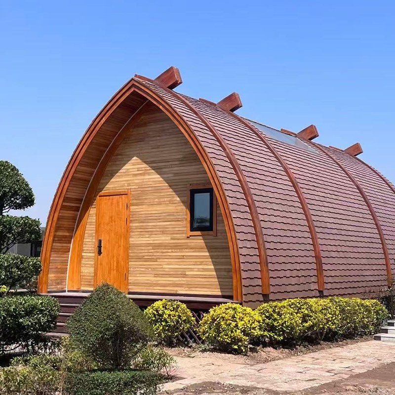 Rumah perahu kayu pasang siap