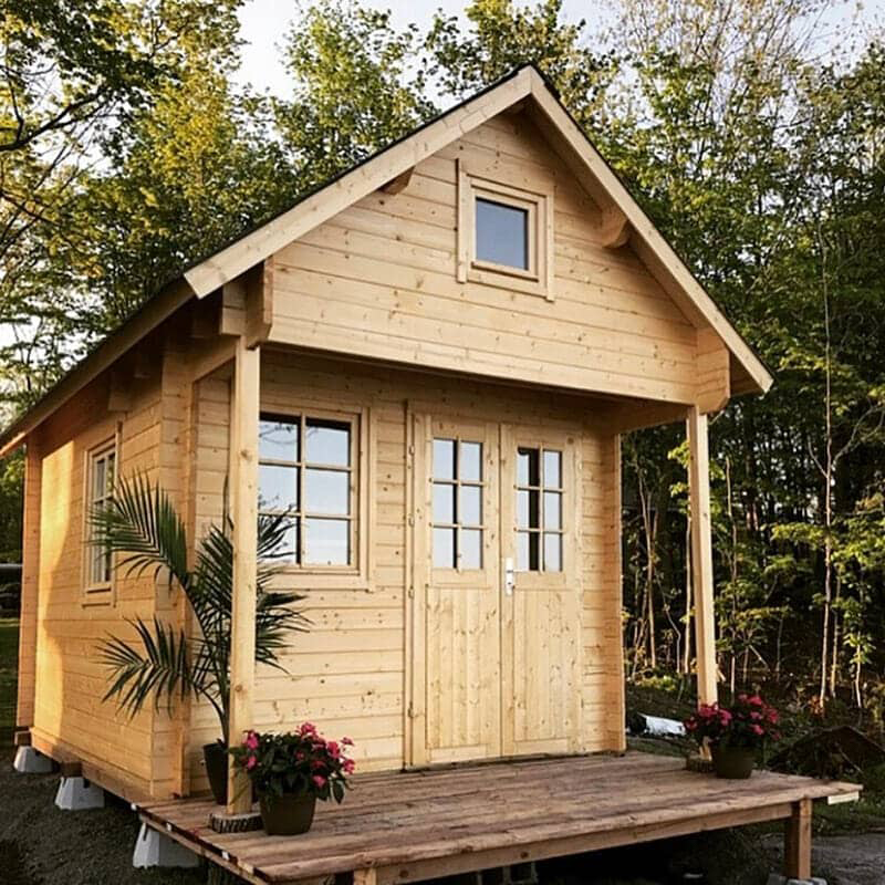 Rumah Log Glulam